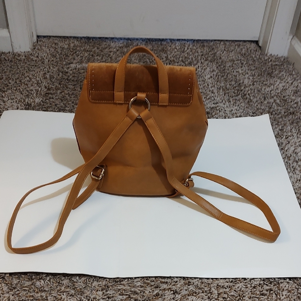 Tan Leather Backpack - image 2